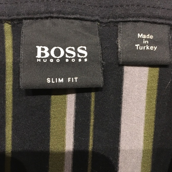 Boss by Hugo Boss Slim Fit Men’s Striped Shirt - Picture 4 of 5